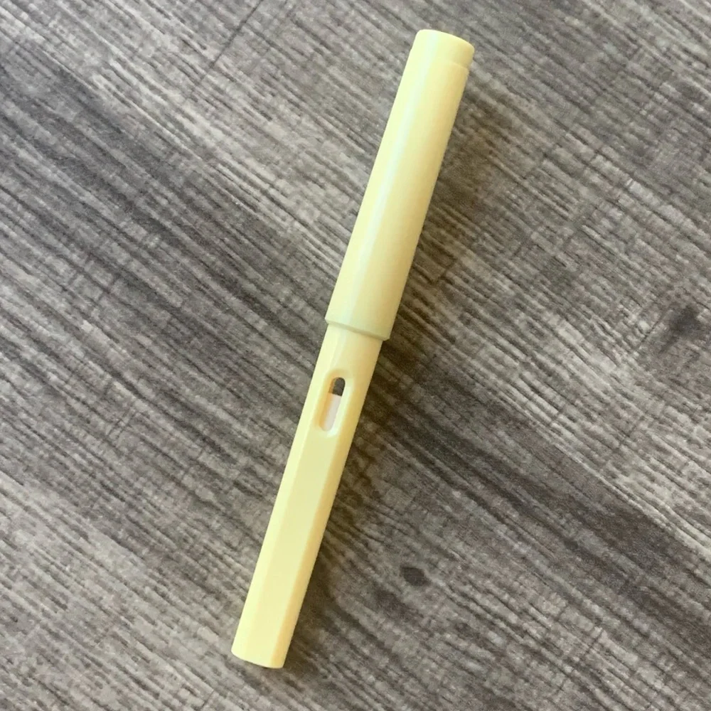 Pastel Yellow Plastic Infinity Pencil